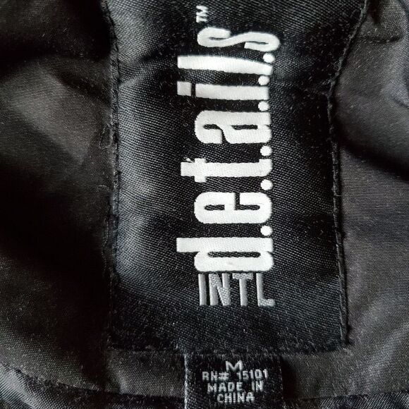 🔹️Intl Details Black Faux Fur Hooded Lined Puffer Jacket Medium - Picture 11 of 13
